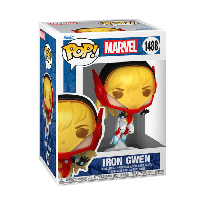 Figura Funko Pop! Marvel Iron Gwen na embalagem