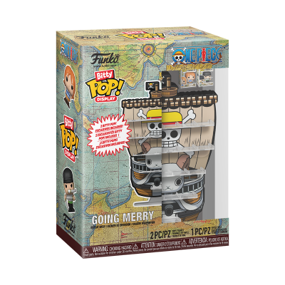 Expositor Bitty Pop! Funko Going Merry One Piece com figuras exclusivas