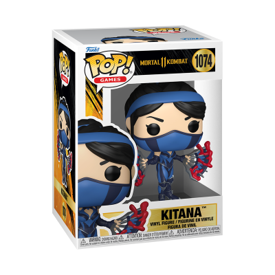 Figura Funko Pop! Kitana Mortal Kombat 11 em caixa de vinil