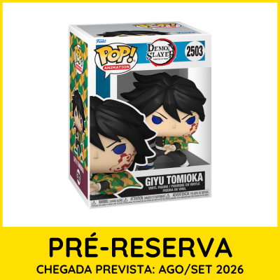Figura de vinil Funko Pop! Giyu Tomioka Demon Slayer na caixa