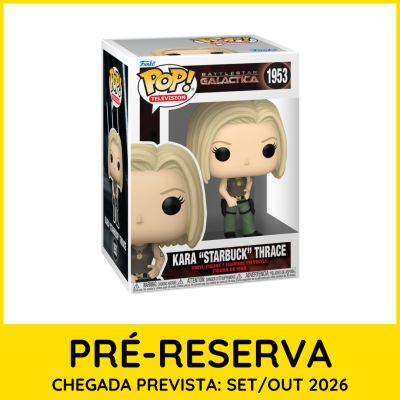 Figura de vinil Pop! Television Kara Starbuck Thrace de Battlestar Galactica na caixa