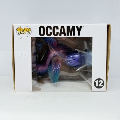 Figura de brinquedo Occamy em caixa POP branca com janela transparente