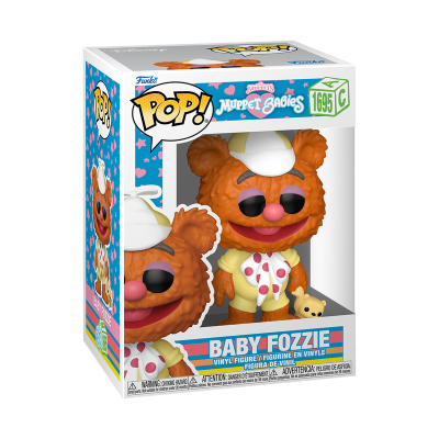 Figura Funko Pop Baby Fozzie Muppet Babies em caixa de vinil