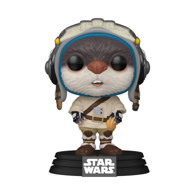 Figura Funko Pop Star Wars com roupa de piloto e capacete branco