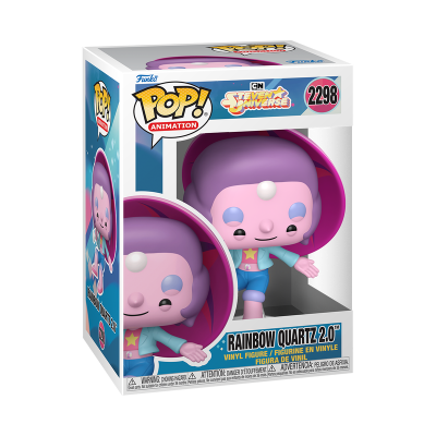 Figura Funko Pop! Rainbow Quartz 2.0 da série Steven Universe em embalagem