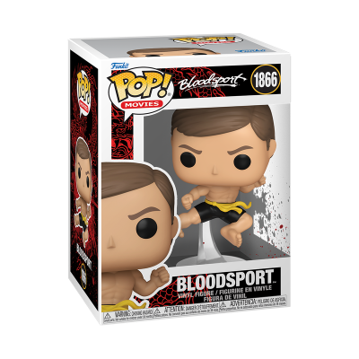 Figura Funko Pop Bloodsport número 1866 em caixa de vinil