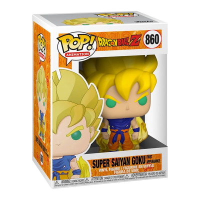 Funko Pop! Super Saiyan Goku de Dragon Ball Z na caixa