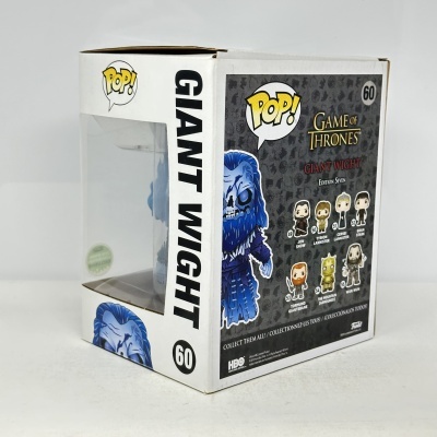 Caixa branca e cinza do Funko Pop! Game of Thrones com figura Glami Wight.