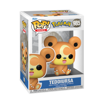 Funko Pop! de Teddursa da Pokémon em embalagem