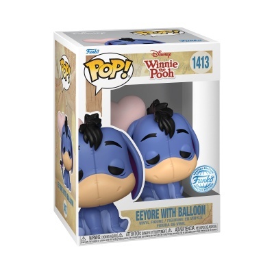 Funko Pop! figura de vinil Ió com balão da coleção Winnie The Pooh na embalagem