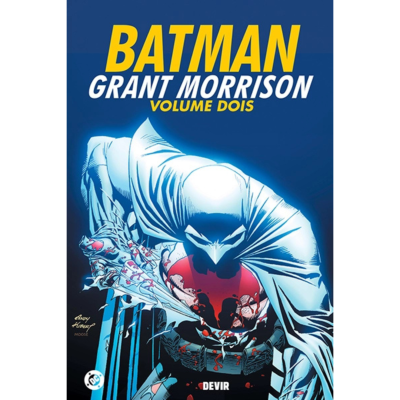Capa de banda desenhada Batman Grant Morrison Volume Dois com Batman em traje branco e vermelho