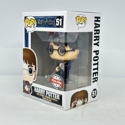 Funko Pop! Harry Potter número 51 em caixa branca com janela transparente