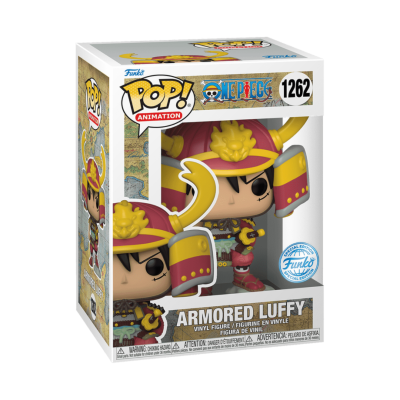 Figura Funko Pop! Armored Luffy em caixa transparente