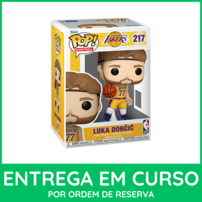 Figura Funko Pop! Basketball Luka Dončić Los Angeles Lakers 217 na caixa