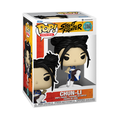 Boneco de vinil POP! Chun-Li do Street Fighter dentro da caixa