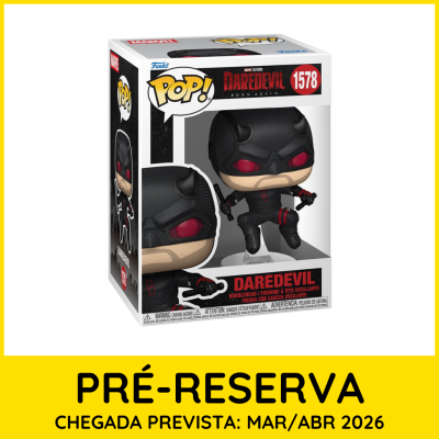 Funko Pop Daredevil Born Again na caixa com janela
