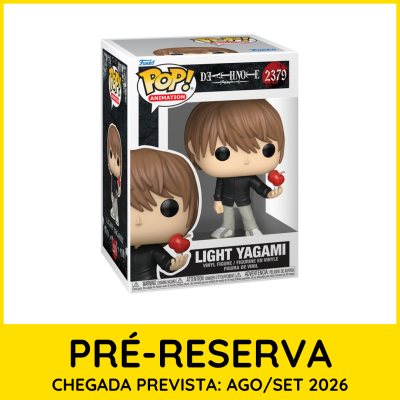 Figura Funko Pop! Light Yagami com maçã vermelha em caixa