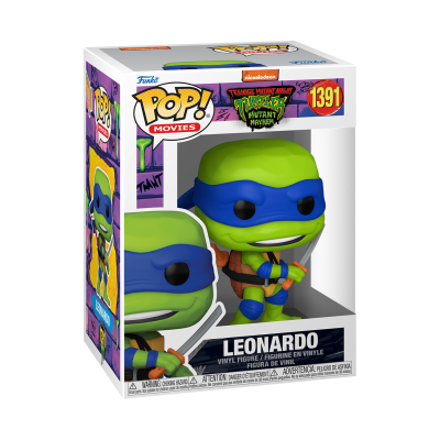 Funko Pop Leonardo Teenage Mutant Ninja Turtles na embalagem
