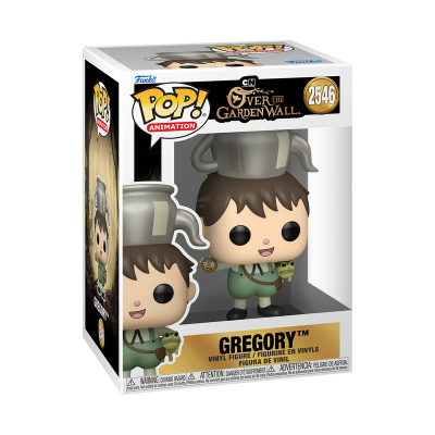 Funko Pop! Animation figura Gregory da série Over the Garden Wall, número 2546, caixa branca e preta