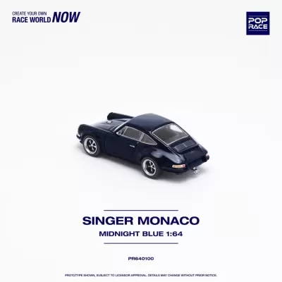 Miniatura do carro Singer Monaco azul meia-noite