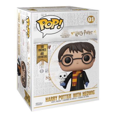 Caixa Funko Pop! Harry Potter com Hedwig, vinil 46 cm