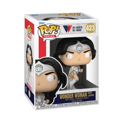 Figura Funko Pop! Wonder Woman White Lantern na caixa.