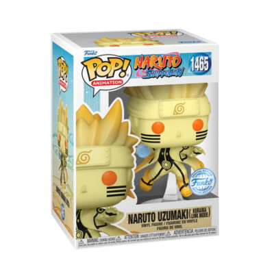 Figura Funko Pop! Naruto Uzumaki Kurama Link Mode em vinil na caixa