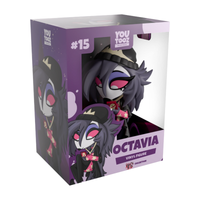 Figura de vinil Octavia da coleção YouTooz na caixa roxa e branca