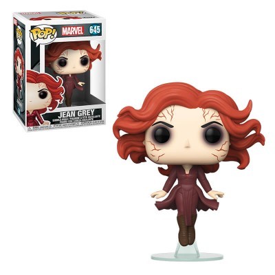 Figura Funko Pop! Jean Grey com vestido roxo e cabelos ruivos