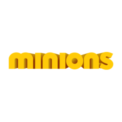 Logotipo amarelo da palavra minions