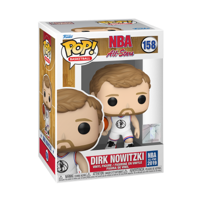 Figura Pop! Dirk Nowitzki NBA All-Stars 2019 na caixa