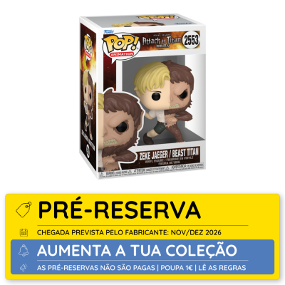 Funko Pop! Zeke Jaeger / Beast Titan Attack on Titan embalado