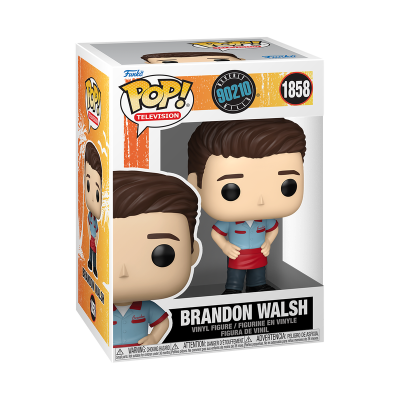 Figura de vinil Brandon Walsh da série Beverly Hills 90210 na caixa