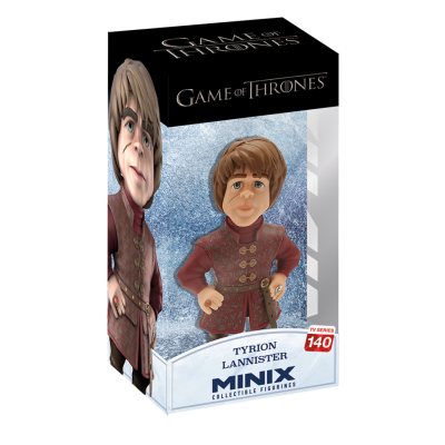 Embalagem figura colecionável Tyrion Lannister da série Game of Thrones