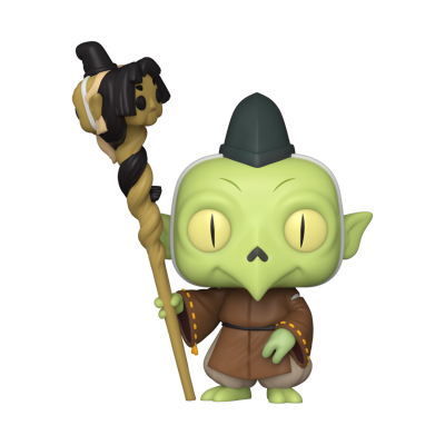 Figura colecionável estilo Funko Pop de personagem orc com cajado