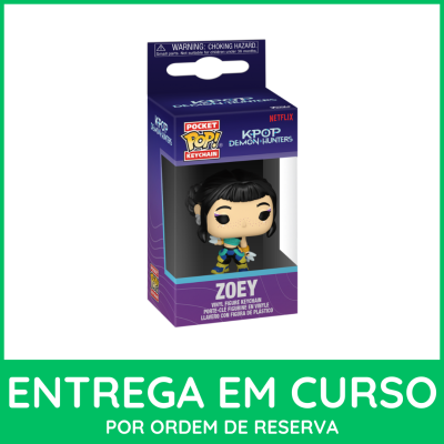 Chaveiro Funko Pocket Pop! Zoey Kpop Demon Hunters Netflix na embalagem
