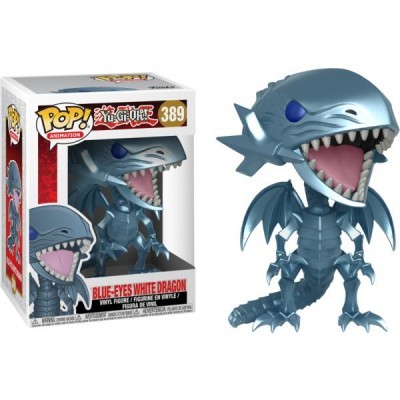 Figura de vinil Blue-Eyes White Dragon da Yu-Gi-Oh! em embalagem