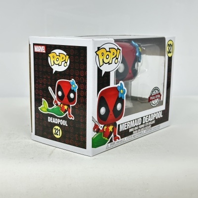 Caixa de boneco Funko Pop! Marvel Deadpool sereia