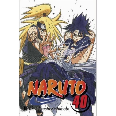 Capa do manga Naruto volume 40 com dois personagens ninjas