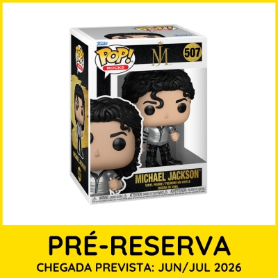 Figura Funko Pop! Rocks de Michael Jackson na embalagem