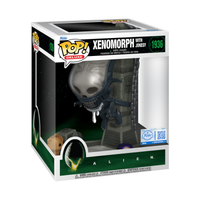 Funko Pop! Deluxe figura Vinil Xenomorph with Jonesy Alien na embalagem