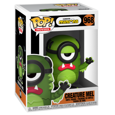 Figura Funko Pop! Minions Creature Mel verde, nº 968 em caixa transparente