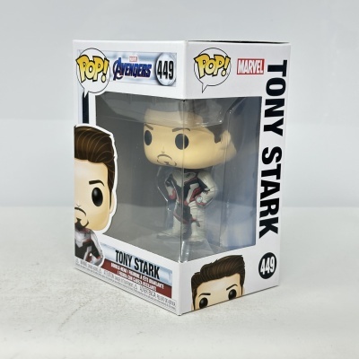 Figura Pop! Tony Stark Marvel Avengers caixa branca com janela transparente