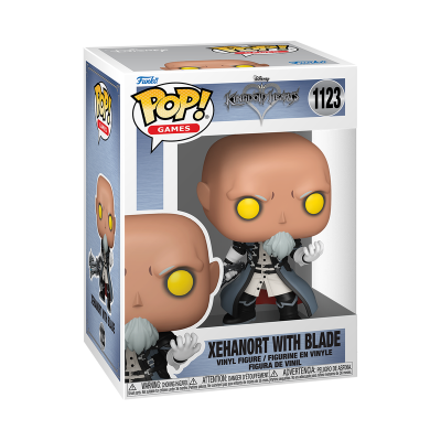 Figura de vinil Funko Pop! Xehanort com lâmina em caixa