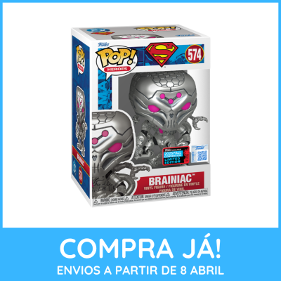 Figura Funko Pop! Brainiac edição limitada 2025 Fall Convention em caixa