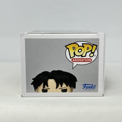 Caixa Funko Pop Animation com boneco de cabelo preto