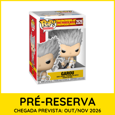 Figura de vinil Funko Pop! Garou One Punch Man na caixa.