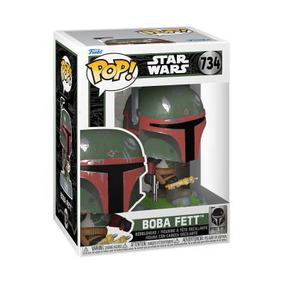 Figura POP! Star Wars Boba Fett Nº 734 em embalagem