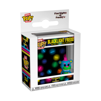 Embalagem para figura colecionável Blacklight Freddy Bitty Pop! Deluxe Five Nights at Freddy's