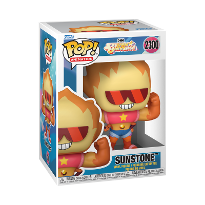 Figura Funko POP vinil Sunstone Steven Universe na embalagem